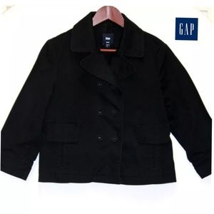 GAP WOMENS KHAKI 3/4 SLEEVE DOUBLE BREST JACKET